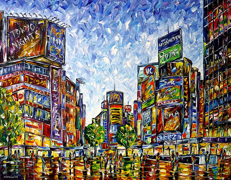 Tokyo Painting by Mirek Kuzniar