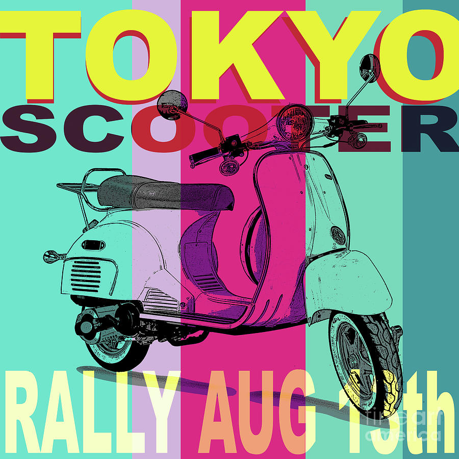 Tokyo Digital Art - Tokyo Motor Rally by Edward Fielding