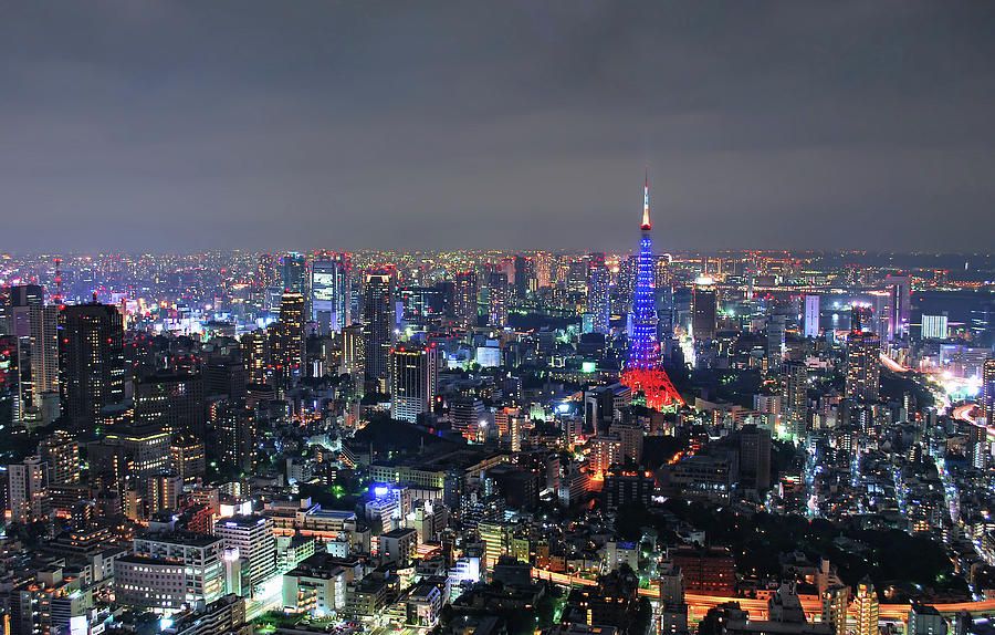 Tokyo Night Cityscape Photograph by Copyright Artem Vorobiev - Fine Art ...