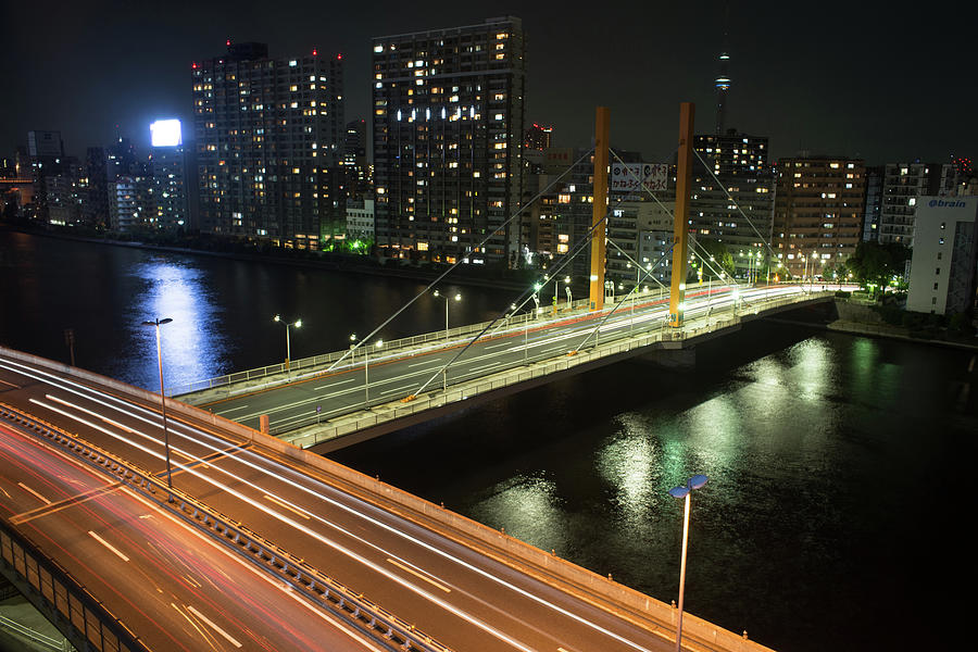 Tokyo Night, Sumida River Photograph by Photographed By Sheed