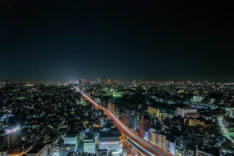 Tokyo Night View Photograph By Chikako Nobuhara - Fine Art America