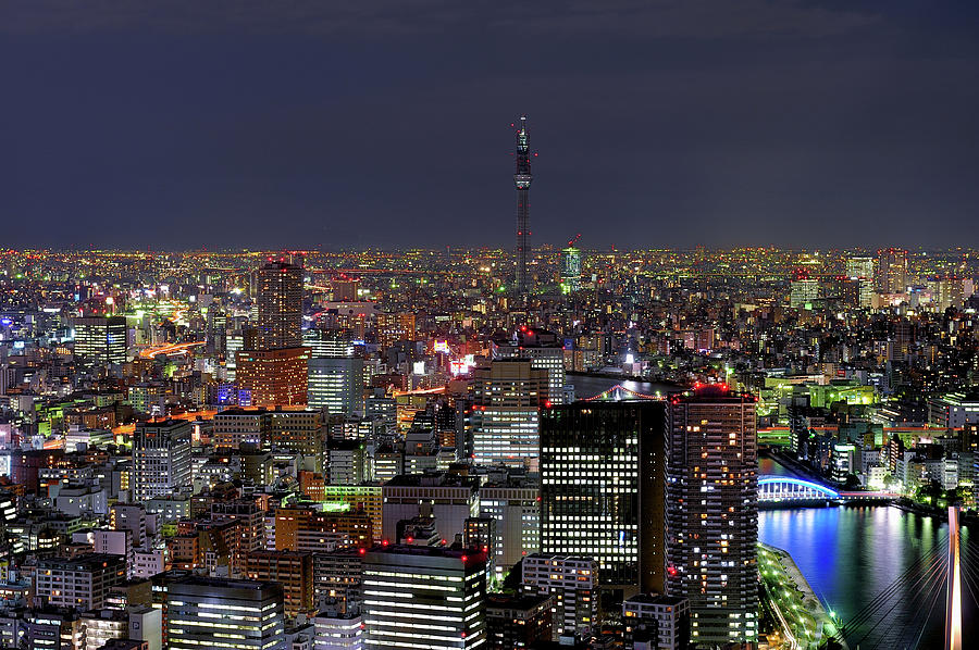 Tokyo Night View By Vladimir Zakharov