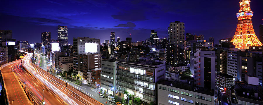 Tokyo Panorama With Tokyo Tower Photograph by Krzysztof Baranowski Tokyo Panorama With Tokyo Tower Photograph by Krzysztof Baranowski