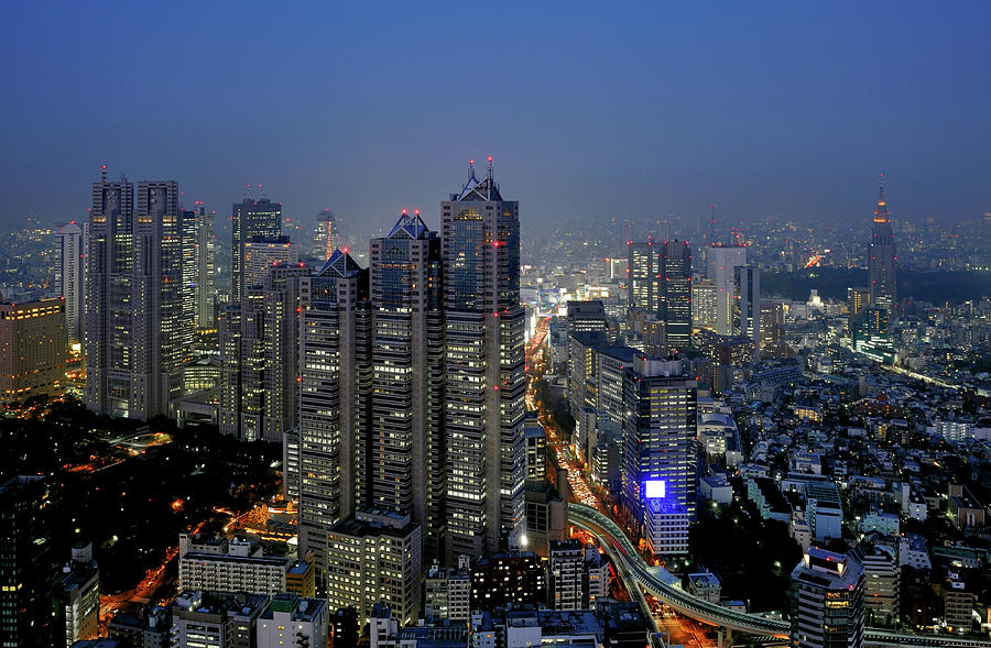 Tokyo Shinjuku Bird Eye View Photograph By Vladimir Zakharov Fine Art