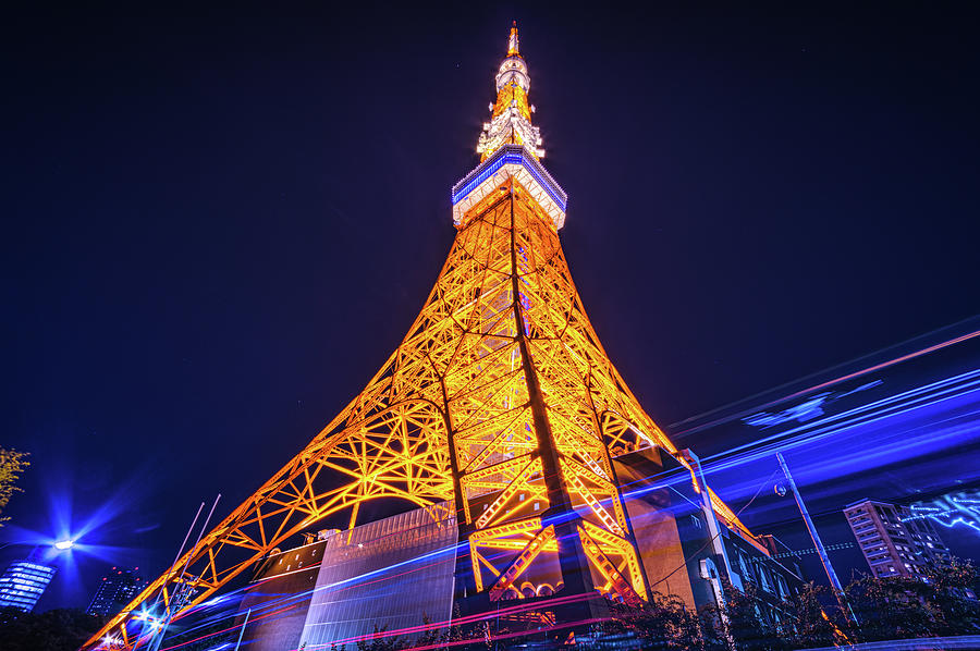 Tokyo Tower By Night Photograph by Shingo Tamura