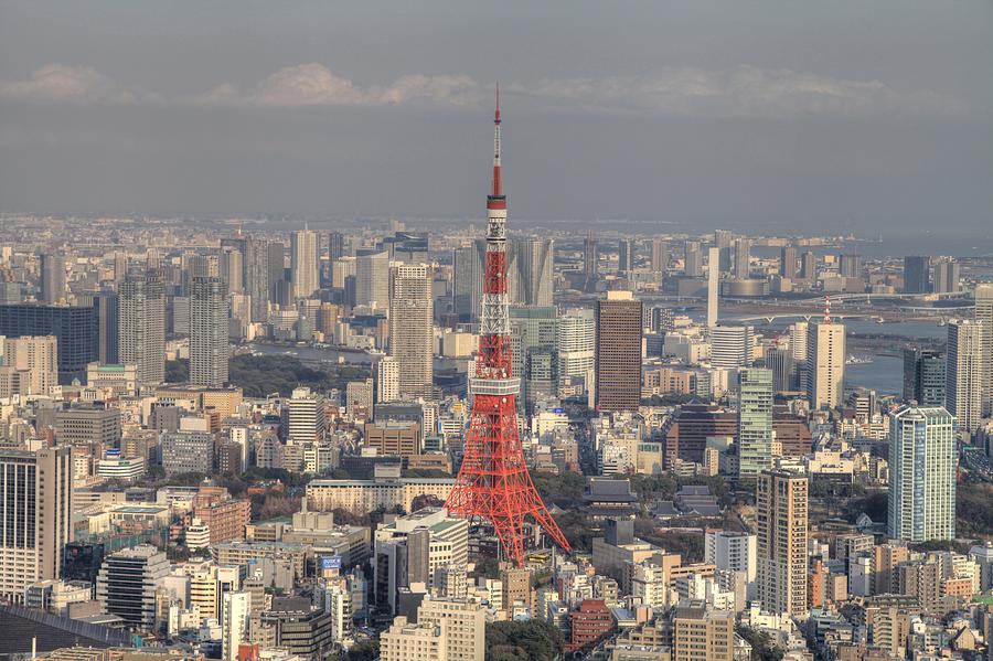 Tokyo Tower From Roppongi Hills Photograph by Motonori Ando