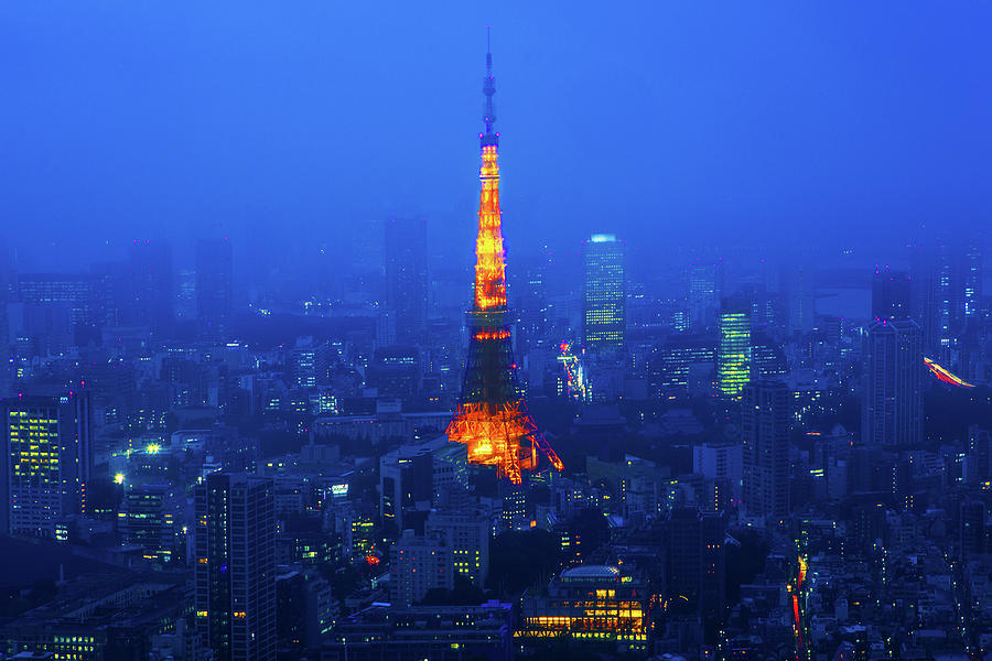 Tokyo Tower In Fog Photograph by Arthit Somsakul