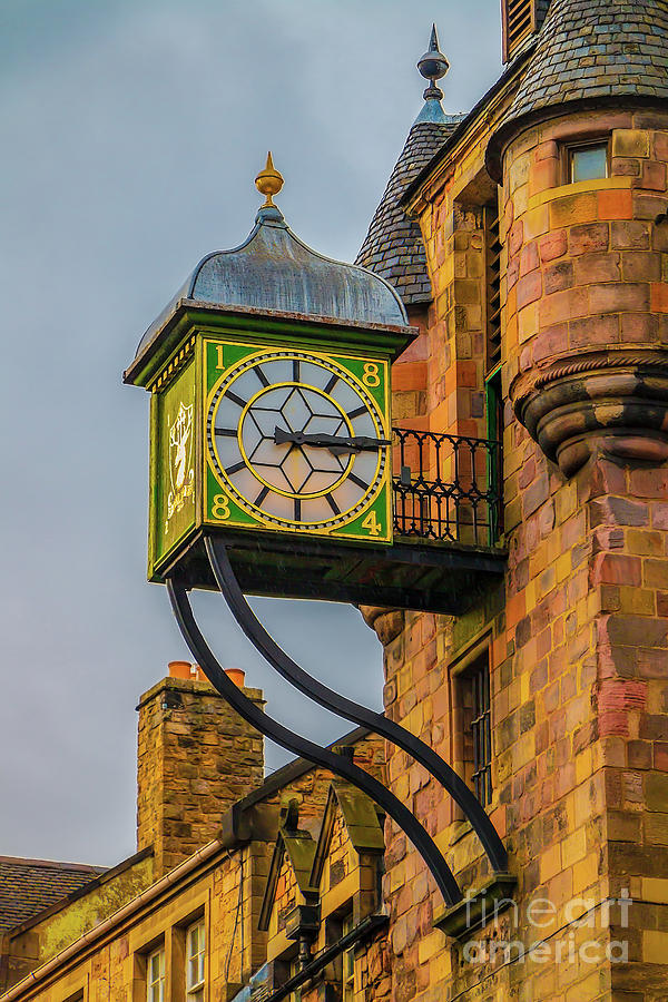 Tolbooth Tavern Clock Photograph by Elizabeth Dow