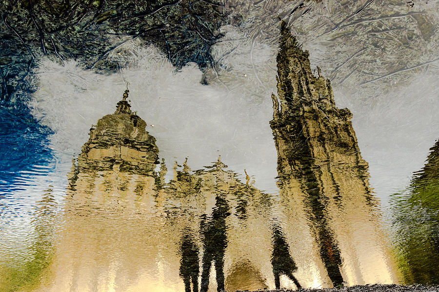 Toledo Cathedral Reflection Photograph by Dario Puebla