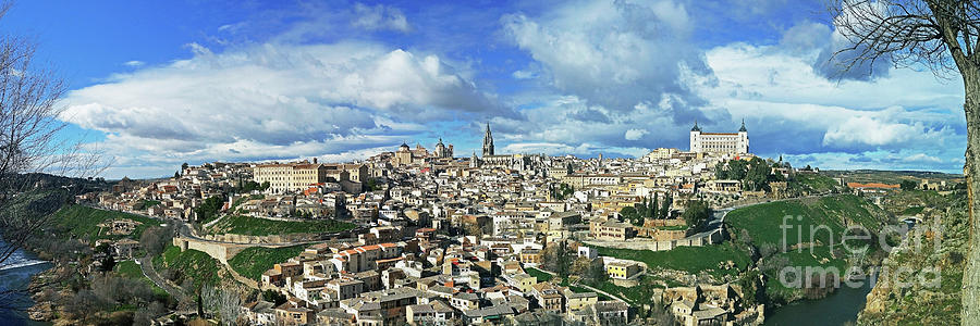 Toledo old town panorama Photograph by Rudi Prott