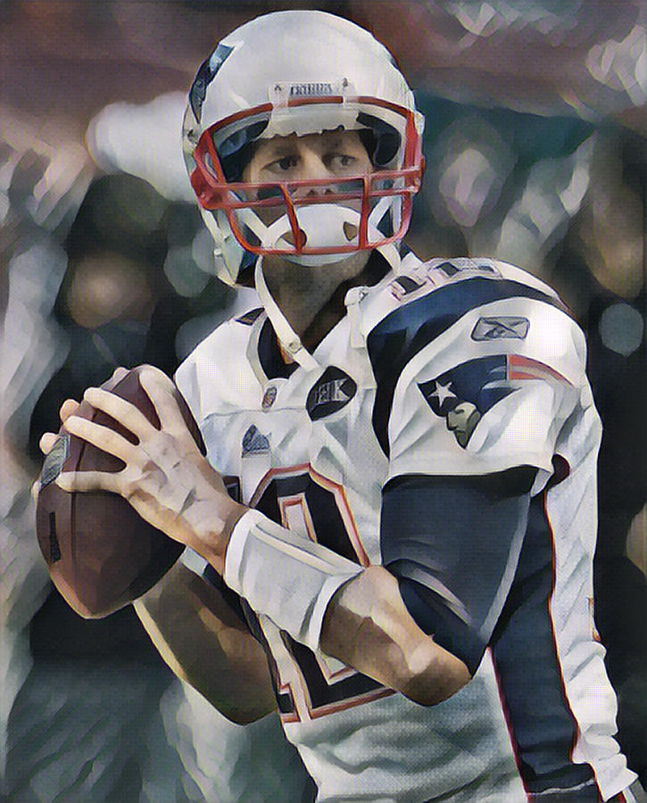 Tom Brady New England Patriots American Football Painting 