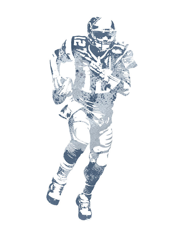 Tom Brady New England Patriots Water Color Pixel Art 15 Mixed Media by ...