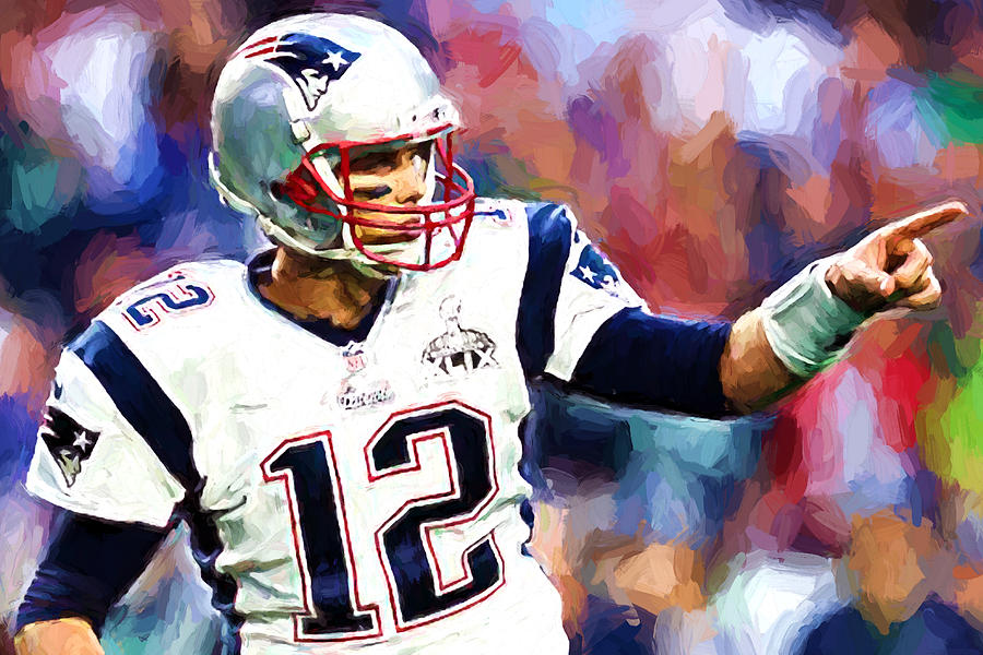 Tom Brady Art In Art Paintings for sale