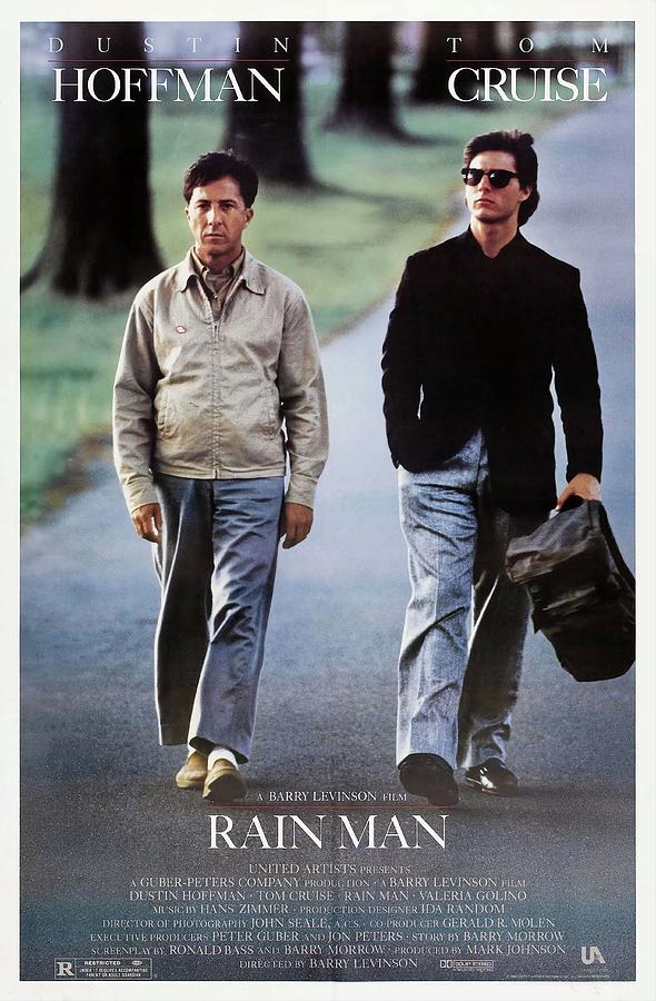 TOM CRUISE and DUSTIN HOFFMAN in RAIN MAN -1988-. Photograph by Album
