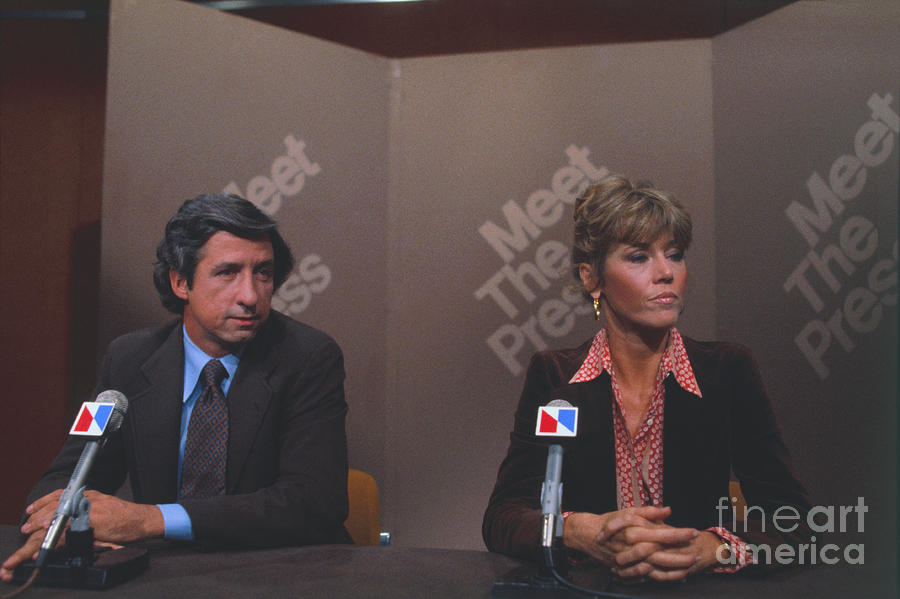 Tom Hayden With Jane Fonda Photograph by Bettmann
