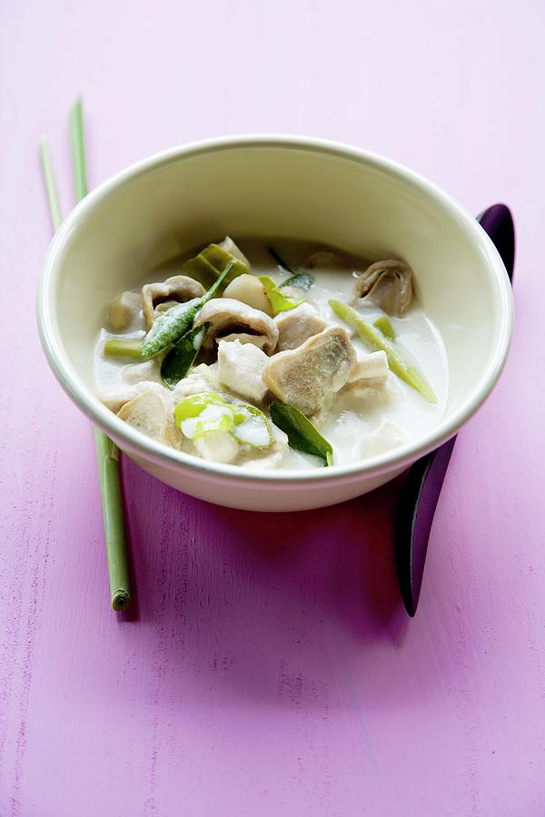 Tom Khaa Gai spicy-sour Soup With Chicken And Coconut Milk, Thailand Photograph by Michael Wissing