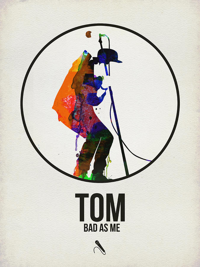Music Digital Art - Tom Waits II by Naxart Studio