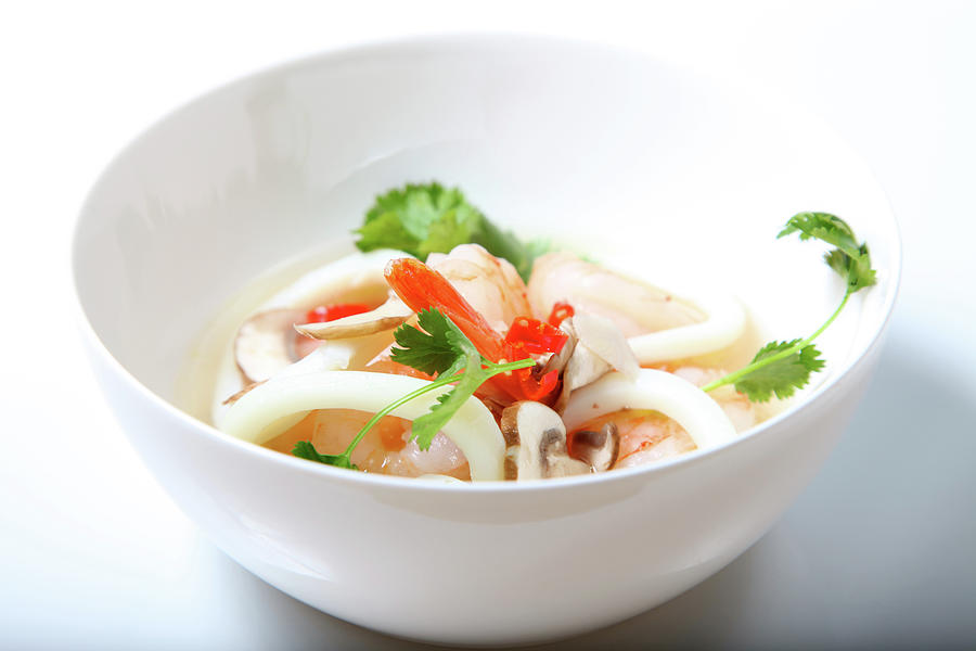 Tom Yum Goong, Hot And Sour Soup Photograph by Lori Andrews