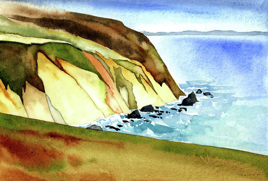 Tomales Trail, Point Reyes National Seashore, CA Plein Air Painting by Catherine Twomey