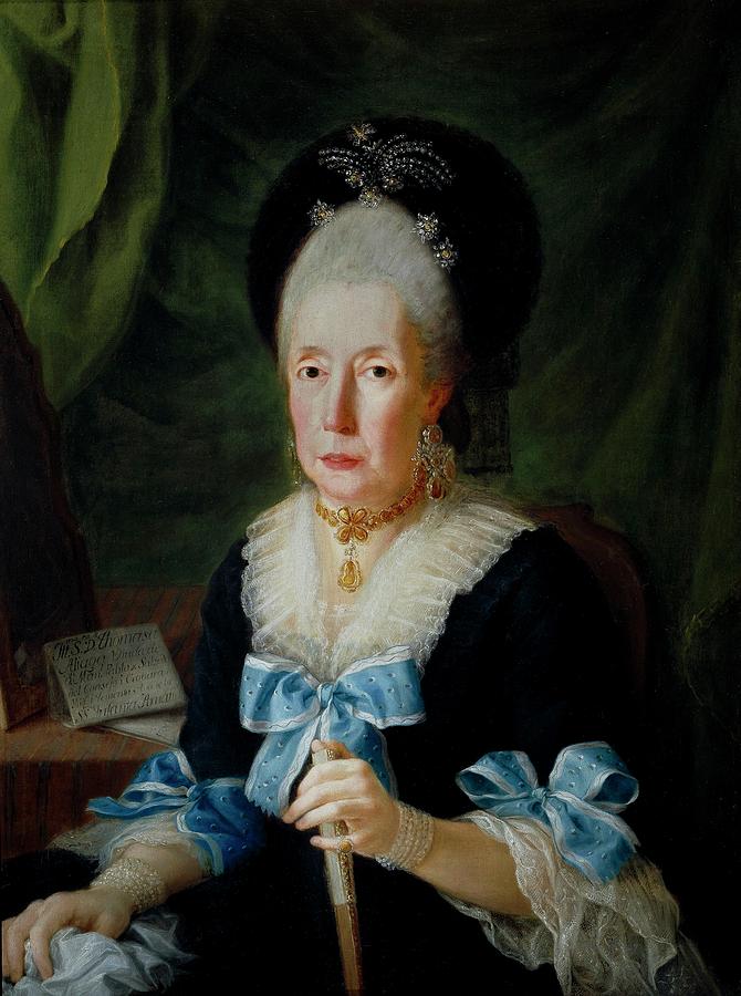 Tomasa de Aliaga, viuda de Salcedo, 1795, Spanish School, Oil on canvas, 94... Painting by Antonio Carnicero -1748-1814-