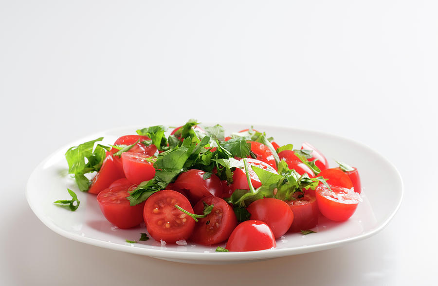 Tomato And Parsely Salad Photograph by Garysludden