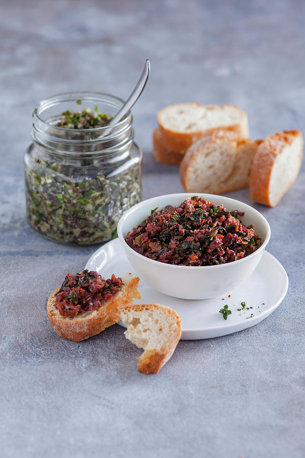 Tomato And Wakame Spreads Photograph by Eising Studio