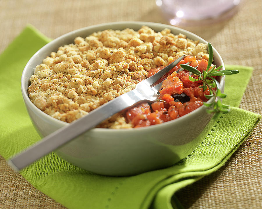 Tomato-diced Bacon Crumble Photograph by Bertram