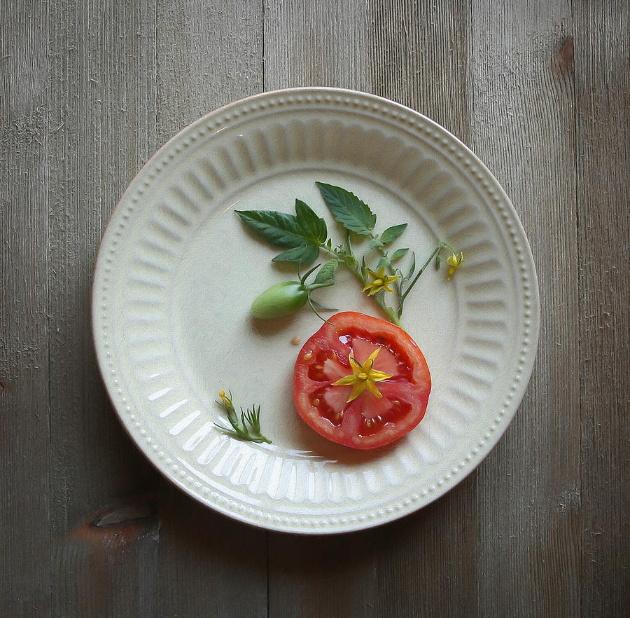 Tomato Photograph - Tomato Fun by Fangping Zhou