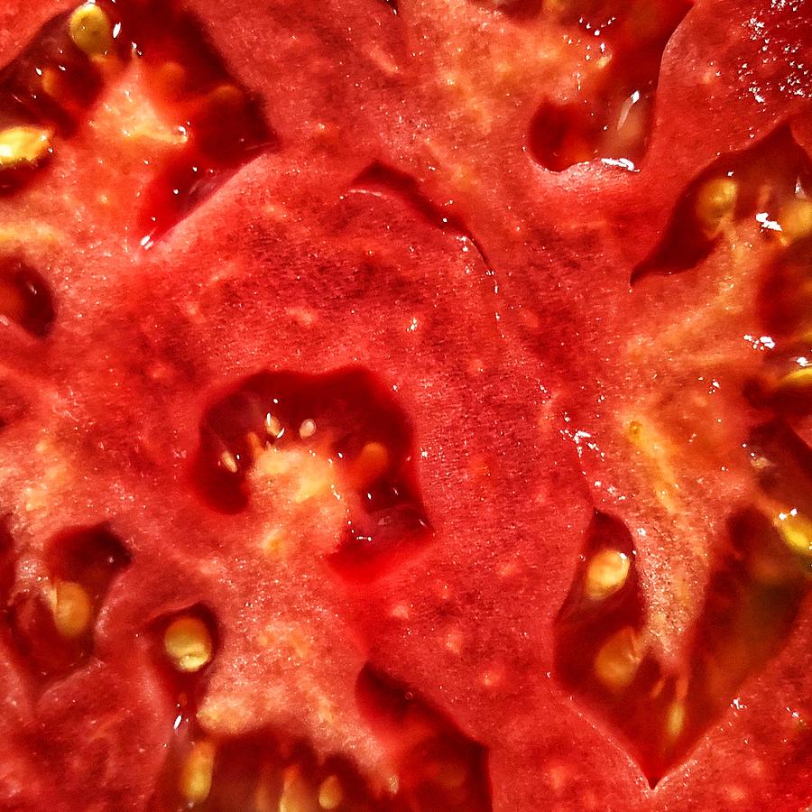 Tomato Interior Photograph by Jame Hayes