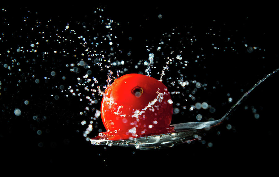 Tomato Splash Photograph by Rob Webb