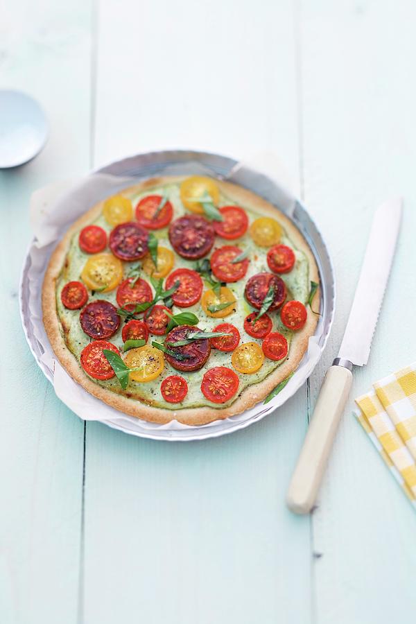 Tomato Tart Photograph by Michael Wissing