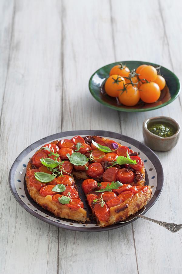 Tomato Tarte Tatin On A Plate Photograph by Great Stock!
