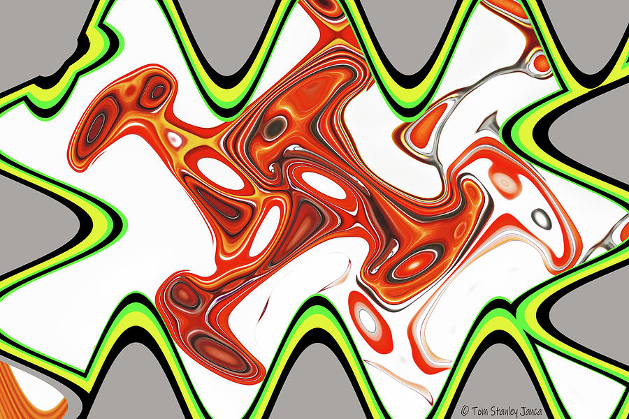 Tomato Twist And Shout Abstract Digital Art by Tom Janca