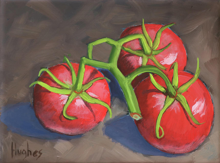 Tomatoes Painting by Kevin Hughes