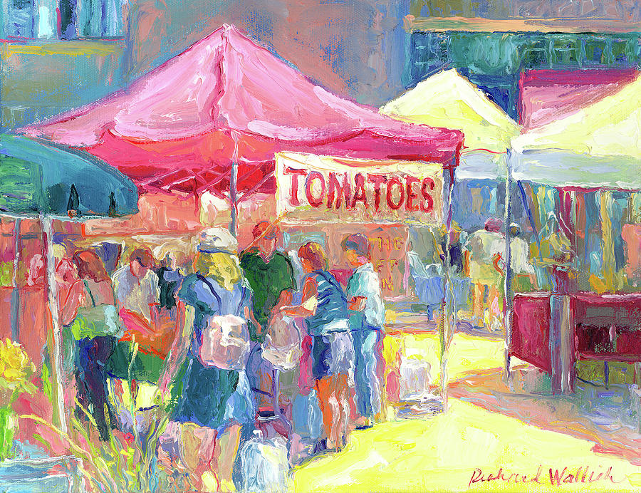 Tomatoes Painting by Richard Wallich