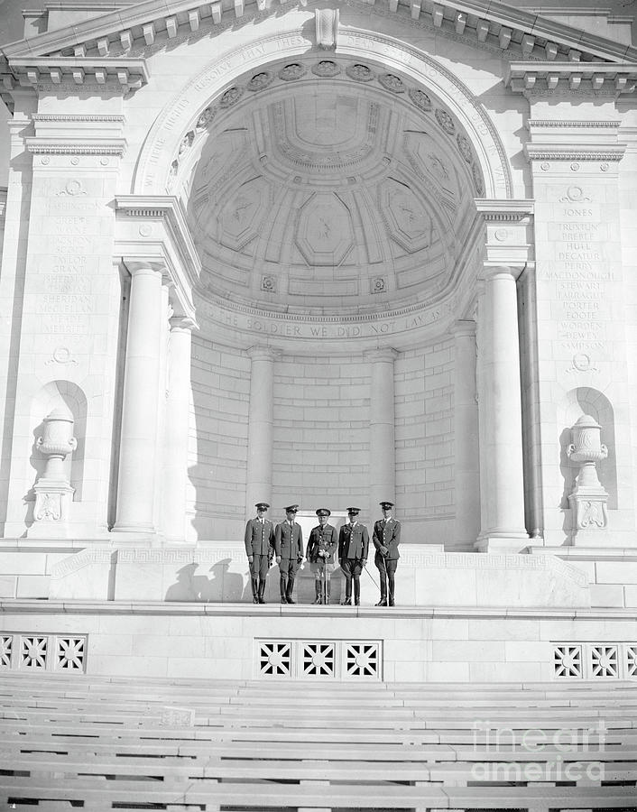 Army Photograph - Tomb Of Unknown Soldier, Arlington National Cemetery, Virginia, 1938 by Harris & Ewing