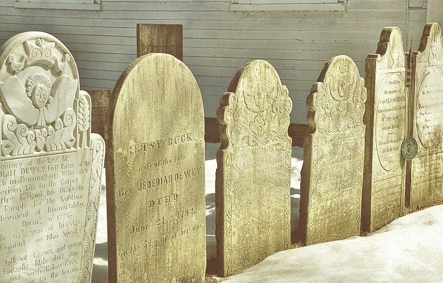 Tombstones Of Bennington Photograph by JAMART Photography