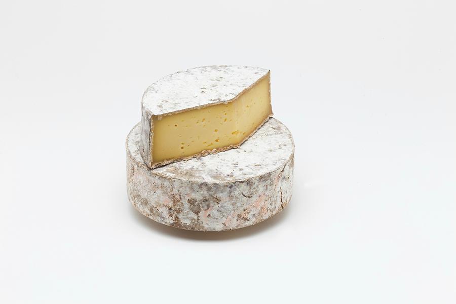Tomme De Belledonne soft Cheese From Isre, France Photograph by Jean-marc Blache