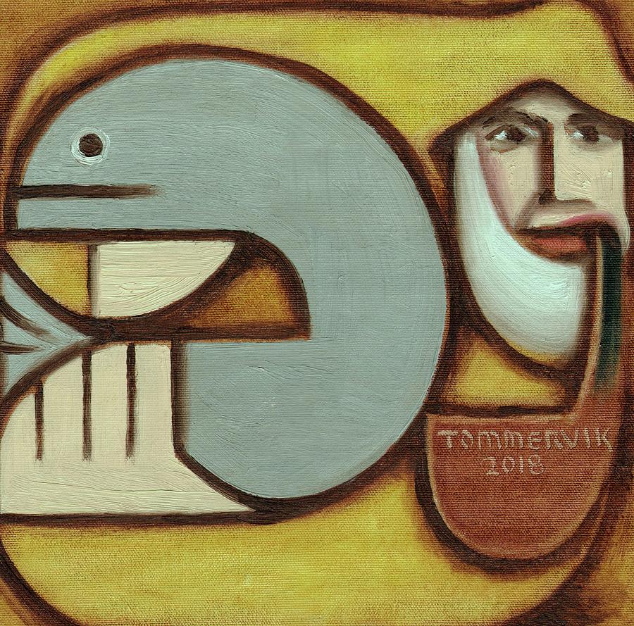 Fisherman Painting - Tommervik Old Fisherman Pipe Art Print by Tommervik Fisherman Painting - Tommervik Old Fisherman Pipe Art Print by Tommervik
