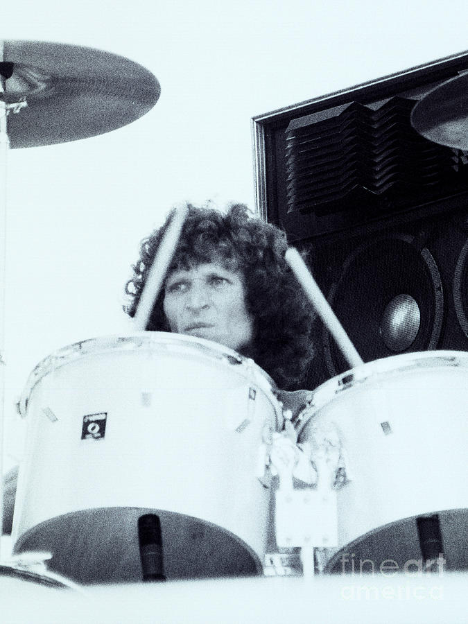 Tommy Aldridge Photograph - Tommy Aldridge of the Pat Travers Band - San Jose Ca. 8-19-79 by Daniel Larsen