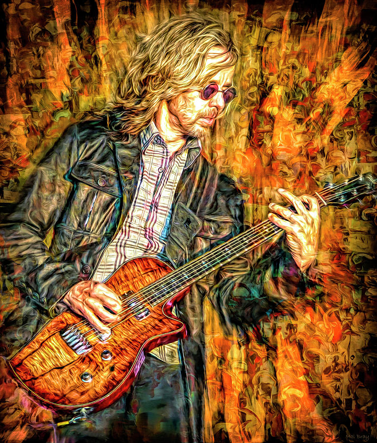 Tommy Shaw Styx Mixed Media by Mal Bray
