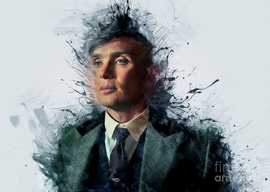 Tommy Shelby Digital Art by Ian Mitchell