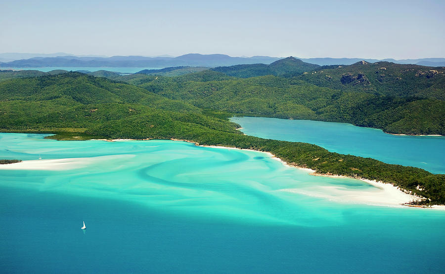 Tongue Point And Whitehaven Beach In Photograph by Australian Scenics