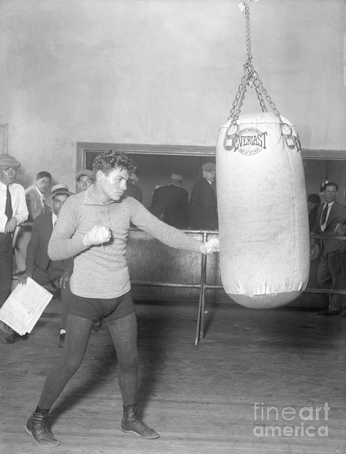 Tony Canzoneri Trains On Punching Bag Photograph by Bettmann