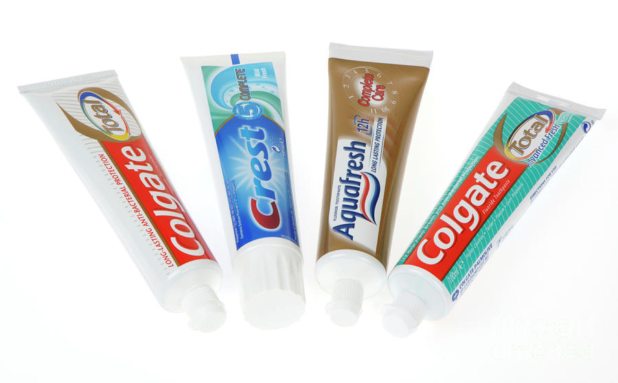 Toothpaste Tubes Photograph by Public Health England/science Photo Library