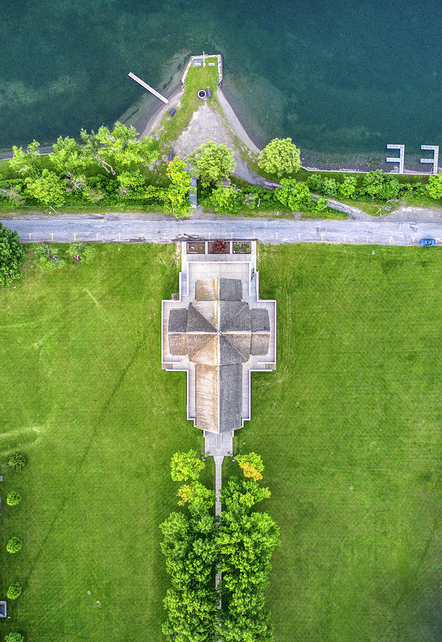 Top Down View Of Norton Chapel Photograph by Anthony Giammarino