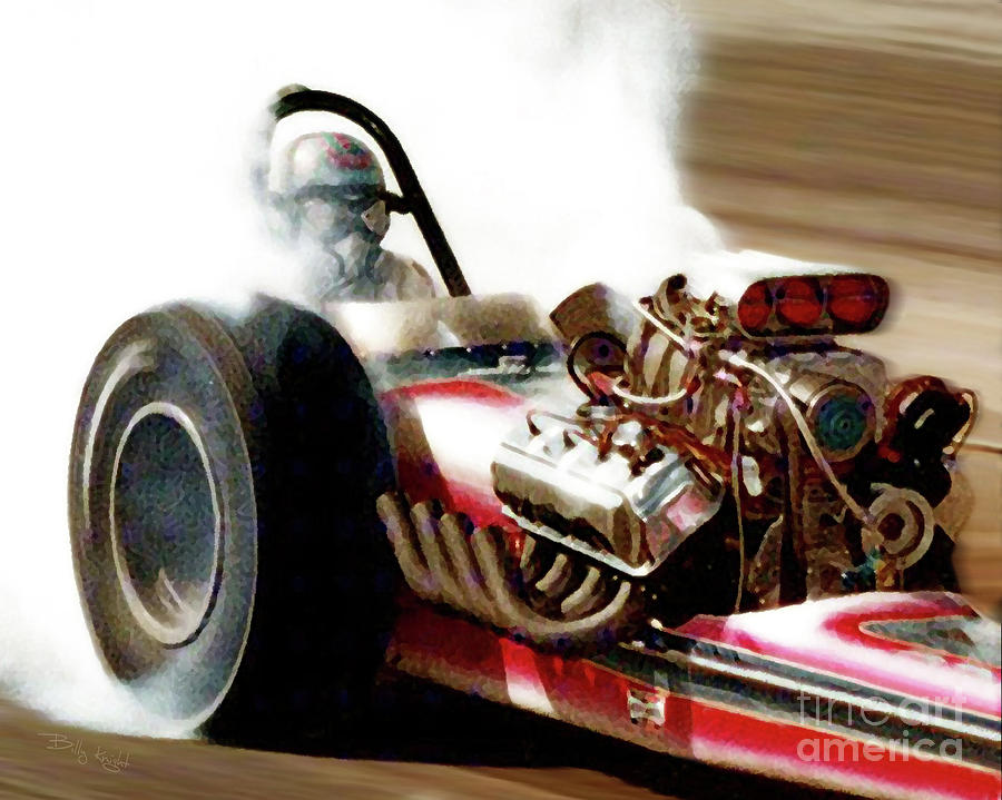 Top Fuel Photograph - Top Fuel Nostalgia by Billy Knight