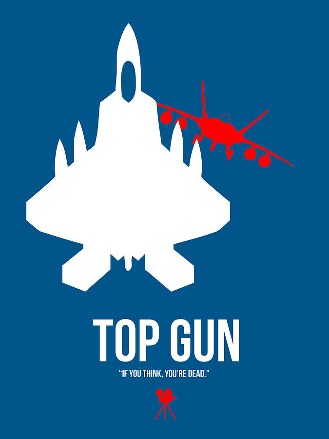Top Gun Digital Art - Top Gun by Naxart Studio