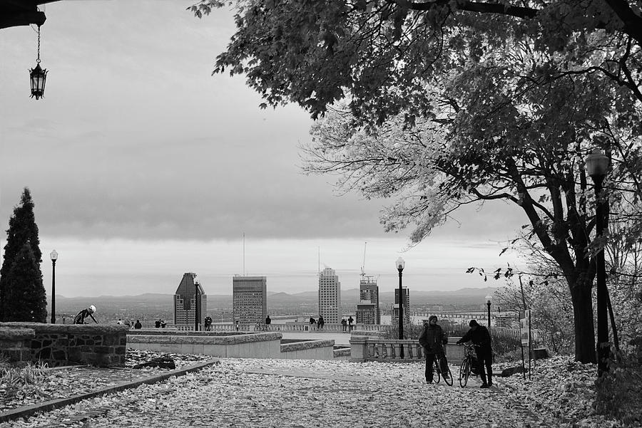 Top of the City in Black and White Photograph by Nicola Nobile