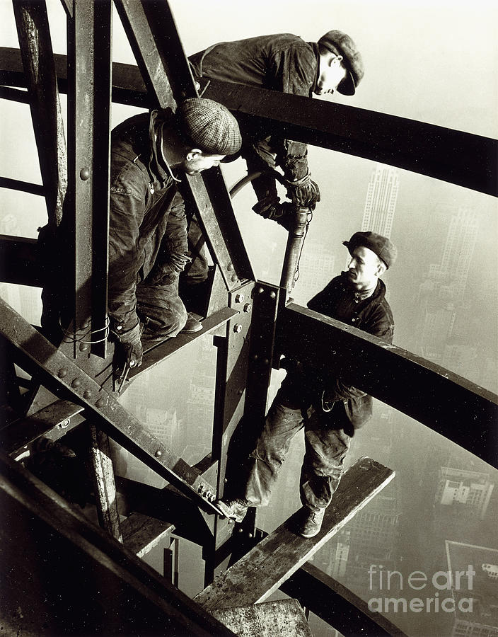 Top Of The Mooring Mast, Empire State Building Photograph by Lewis Wickes Hine